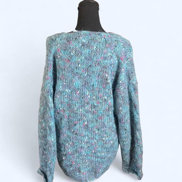 Oversized confetti cardigan fairy sweater Size Medium - Picture 4 of 6